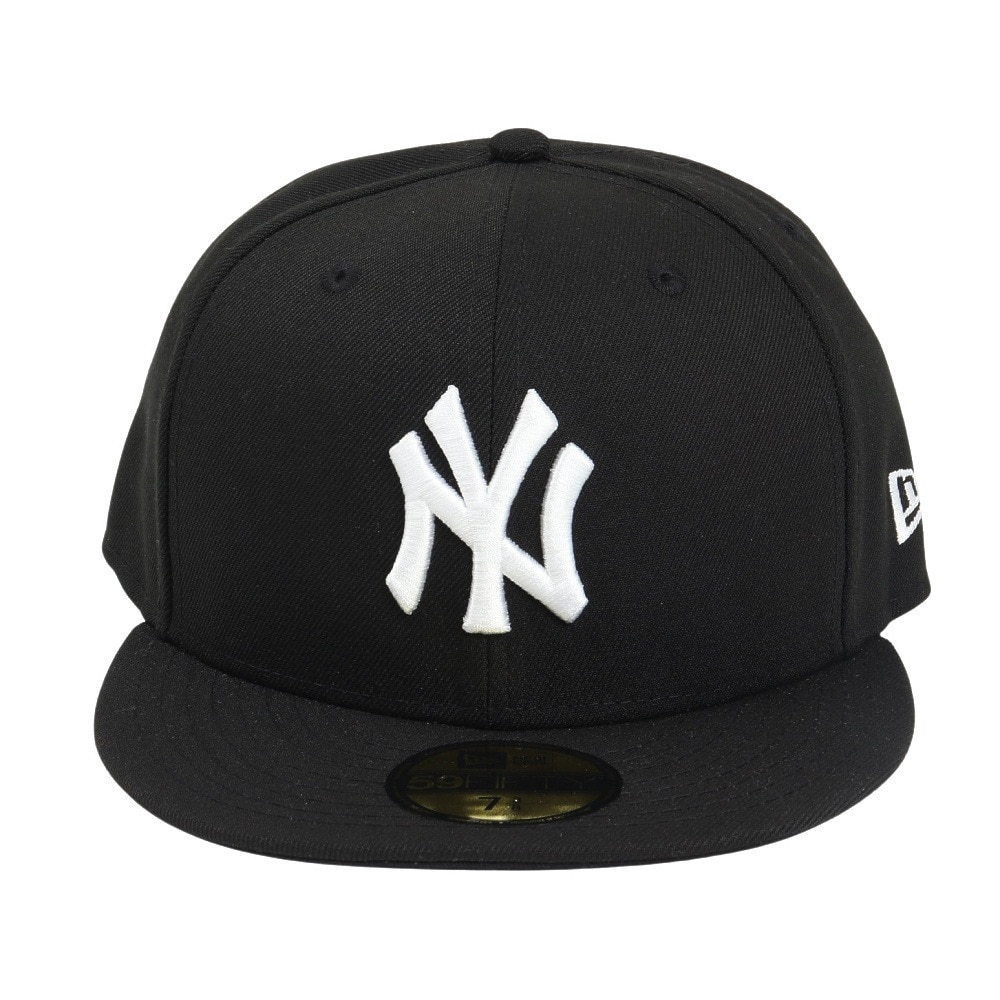 ニューエラ（NEW ERA）（メンズ、レディース）キャップ 59FIFTY ニューヨーク ヤンキース 14525208 帽子 57.7cm-59.6cm 黒