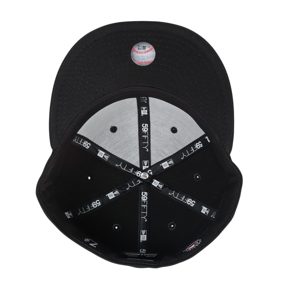 ニューエラ（NEW ERA）（メンズ、レディース）キャップ 59FIFTY ニューヨーク ヤンキース 14525208 帽子 57.7cm-59.6cm 黒