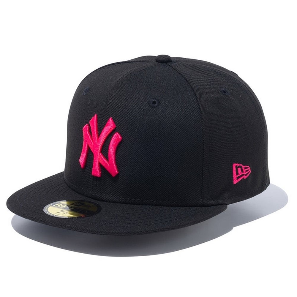 ニューエラ（NEW ERA）（メンズ、レディース）帽子 キャップ 5950 ニューヨーク・ヤンキース 黒 S-Lサイズ(57-59cm) 14525209 スポーツキャップ ベースボールキャップ