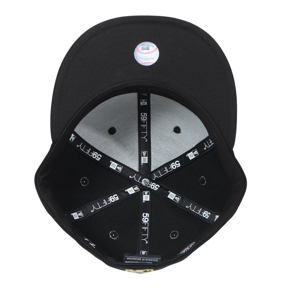 ニューエラ（NEW ERA）（メンズ、レディース）キャップ 59FIFTY ニューヨーク ヤンキース 14525210 帽子 57.7cm-59.6cm 黒