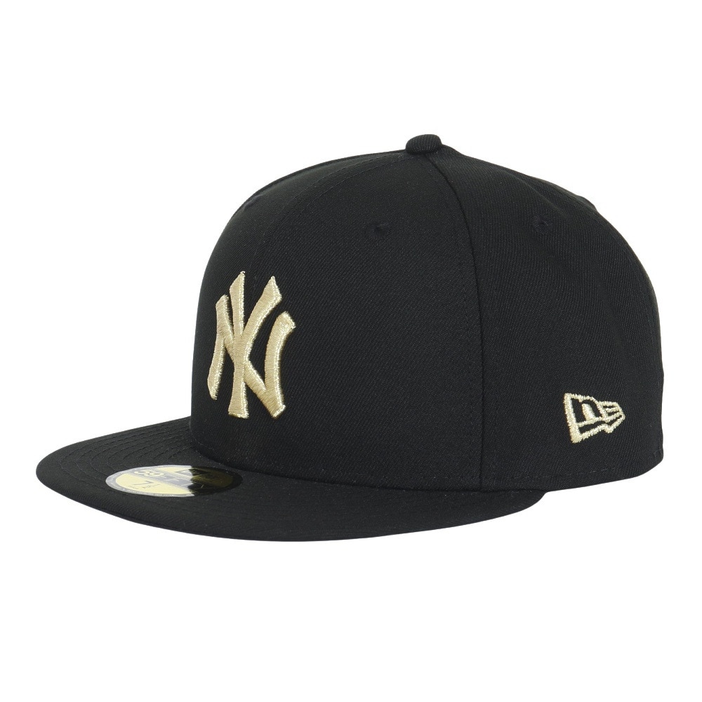 ニューエラ（NEW ERA）（メンズ、レディース）キャップ 59FIFTY ニューヨーク ヤンキース 14525210 帽子 57.7cm-59.6cm 黒