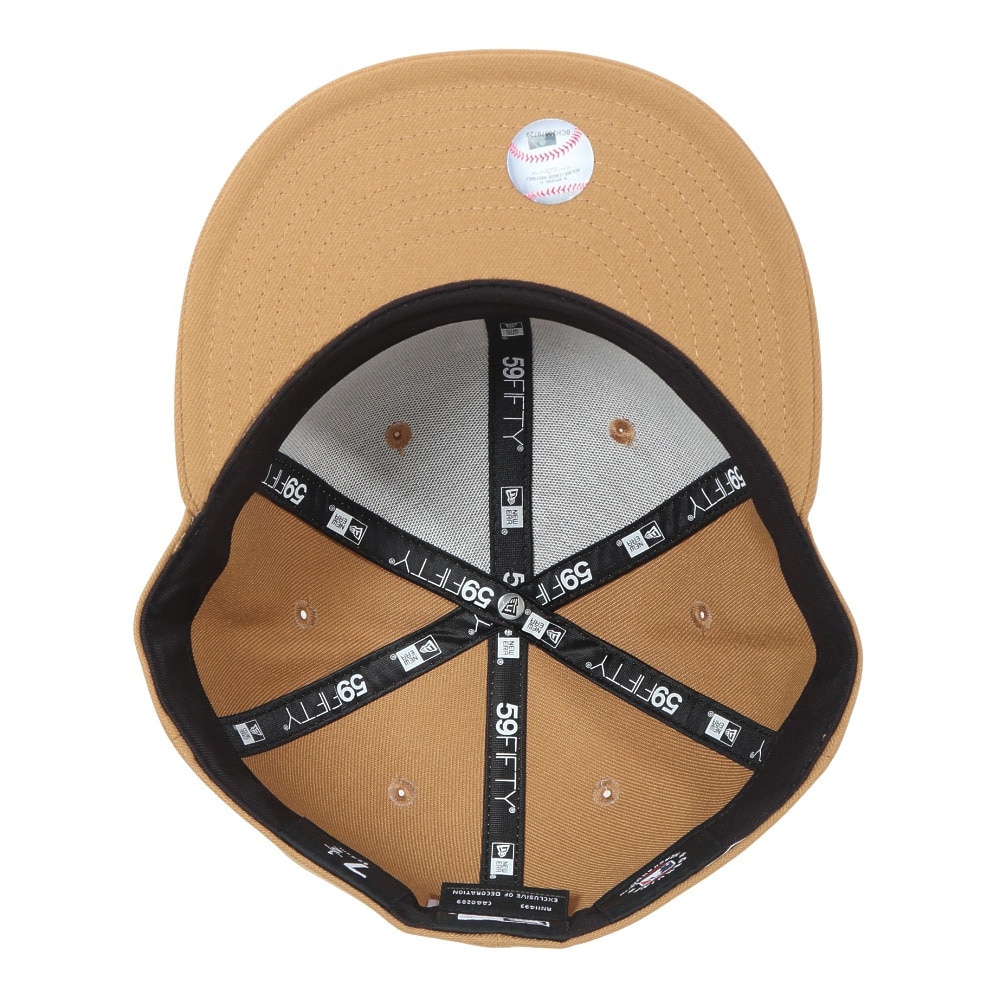 ニューエラ（NEW ERA）（メンズ、レディース）キャップ 59FIFTY ロサンゼルス ドジャース 14525216 帽子 57.7cm-59.6cm ベージュ