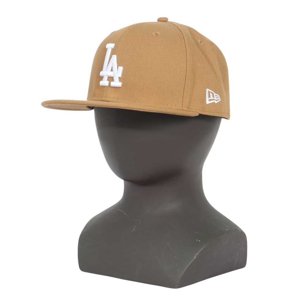 ニューエラ（NEW ERA）（メンズ、レディース）キャップ 59FIFTY ロサンゼルス ドジャース 14525216 帽子 57.7cm-59.6cm ベージュ