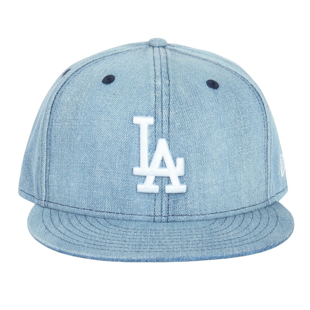ニューエラ（NEW ERA）（メンズ、レディース）キャップ 59FIFTY ロサンゼルス ドジャース 14525217 帽子 57.7cm-59.6cm デニム 青