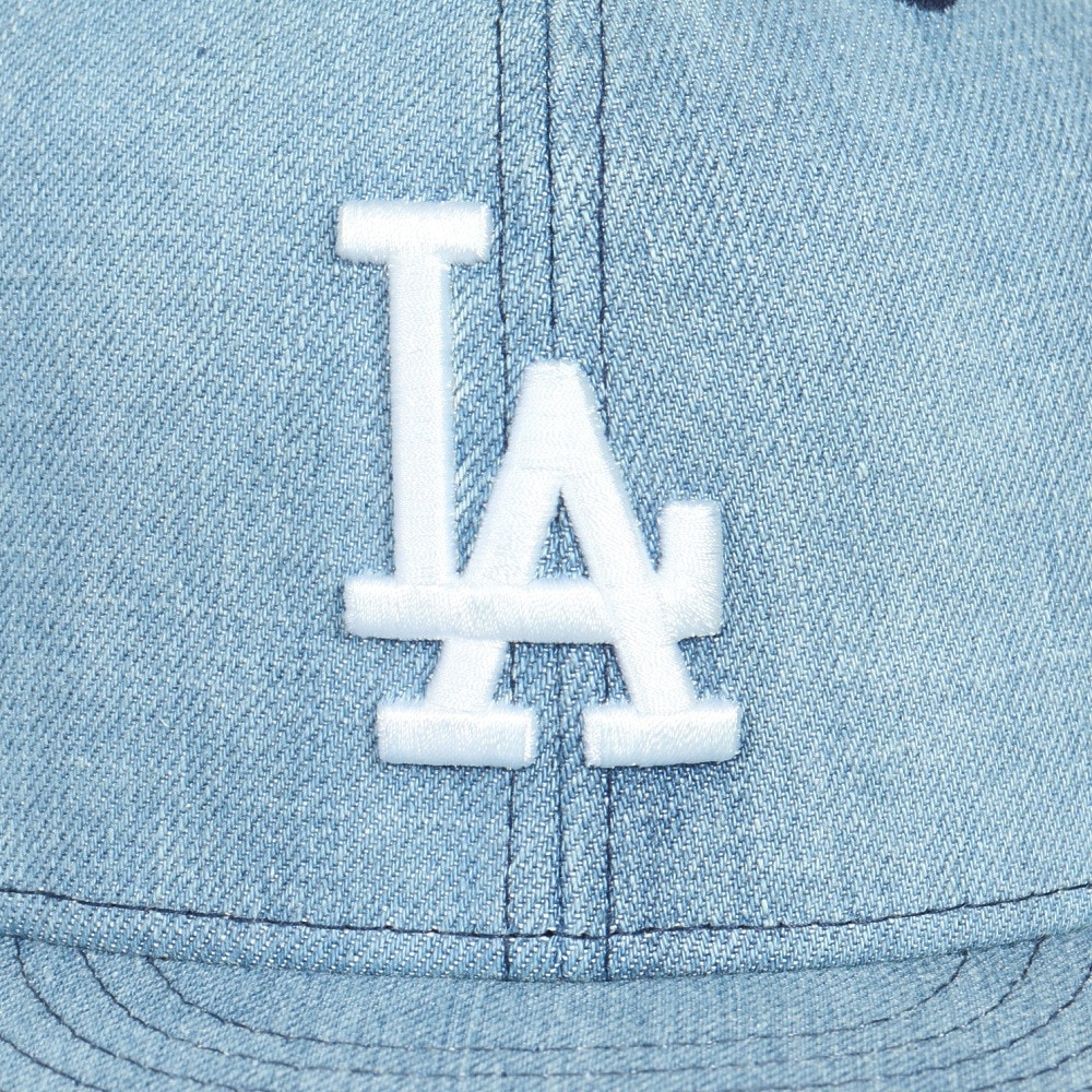 ニューエラ（NEW ERA）（メンズ、レディース）キャップ 59FIFTY ロサンゼルス ドジャース 14525217 帽子 57.7cm-59.6cm デニム 青