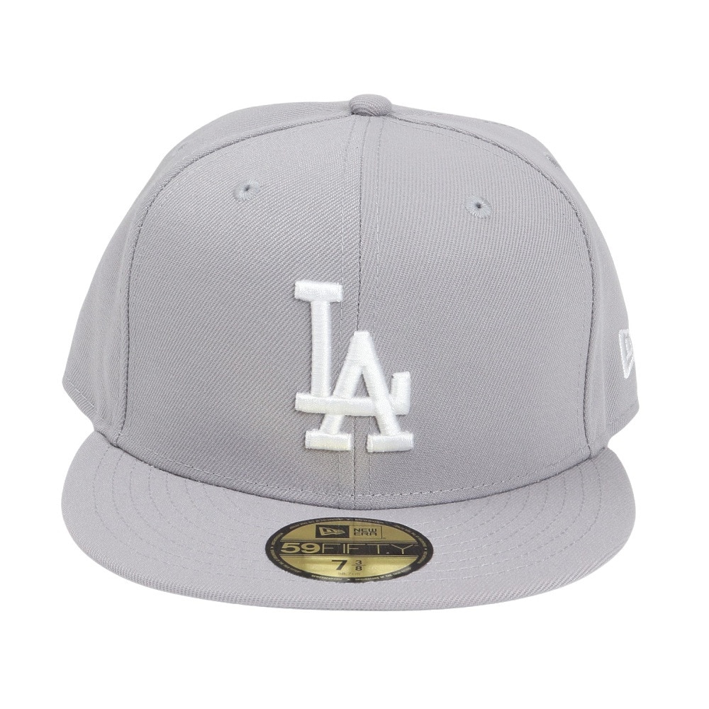 ニューエラ（NEW ERA）（メンズ、レディース）キャップ 59FIFTY ロサンゼルス ドジャース 14525219 帽子 57.7cm-59.6cm グレー