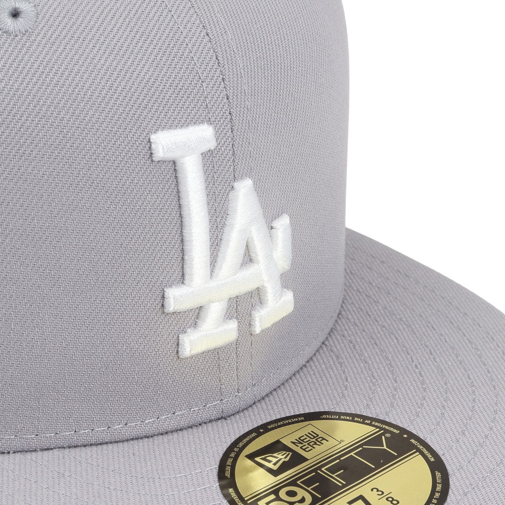 ニューエラ（NEW ERA）（メンズ、レディース）キャップ 59FIFTY ロサンゼルス ドジャース 14525219 帽子 57.7cm-59.6cm グレー