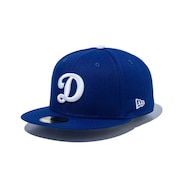 (メンズ、レディース)キャップ 59FIFTY ロサンゼルス ドジャース Dロゴ 14525220 帽子 57.7cm-59.6cm 青