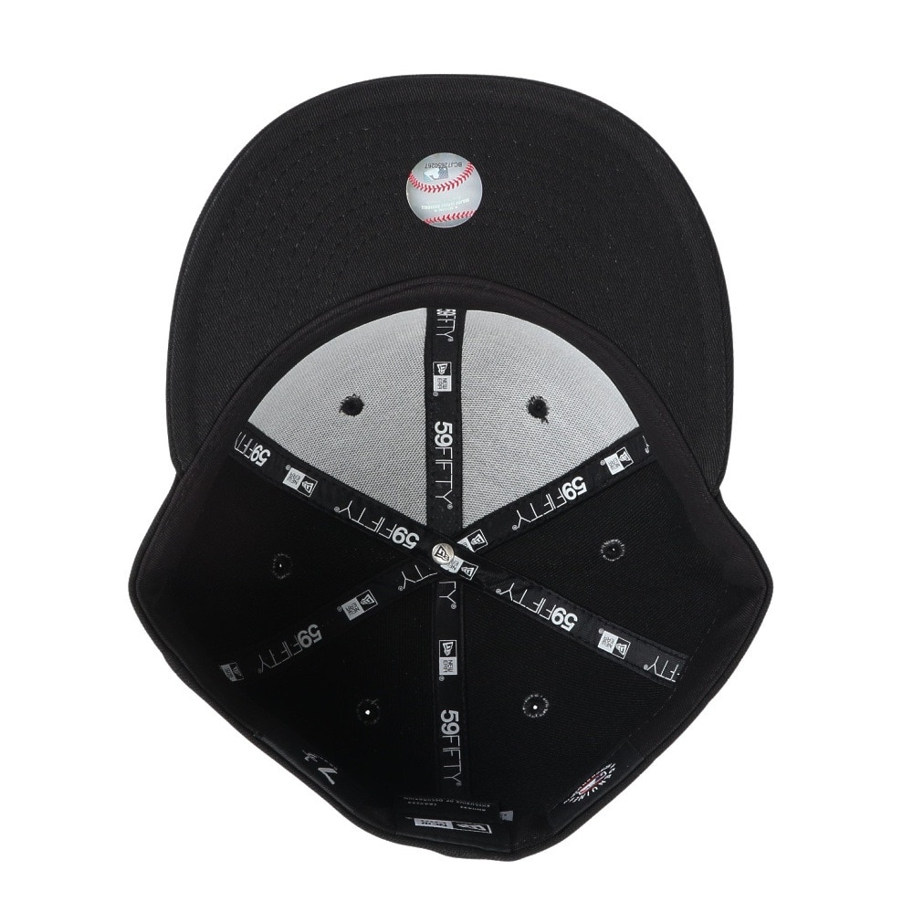 ニューエラ（NEW ERA）（メンズ、レディース）キャップ 59FIFTY ロサンゼルス ドジャース 14525221 帽子 57.7cm-59.6cm 黒