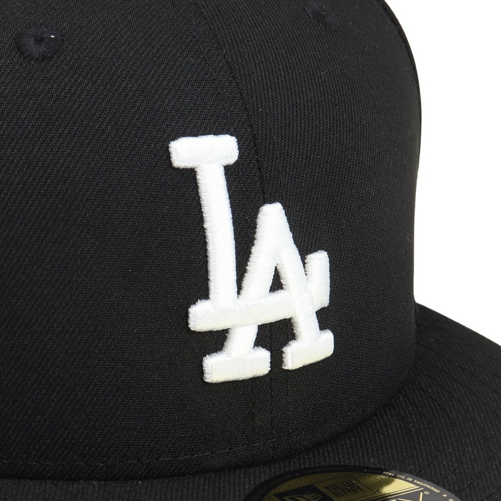 ニューエラ（NEW ERA）（メンズ、レディース）キャップ 59FIFTY ロサンゼルス ドジャース 14525221 帽子 57.7cm-59.6cm 黒