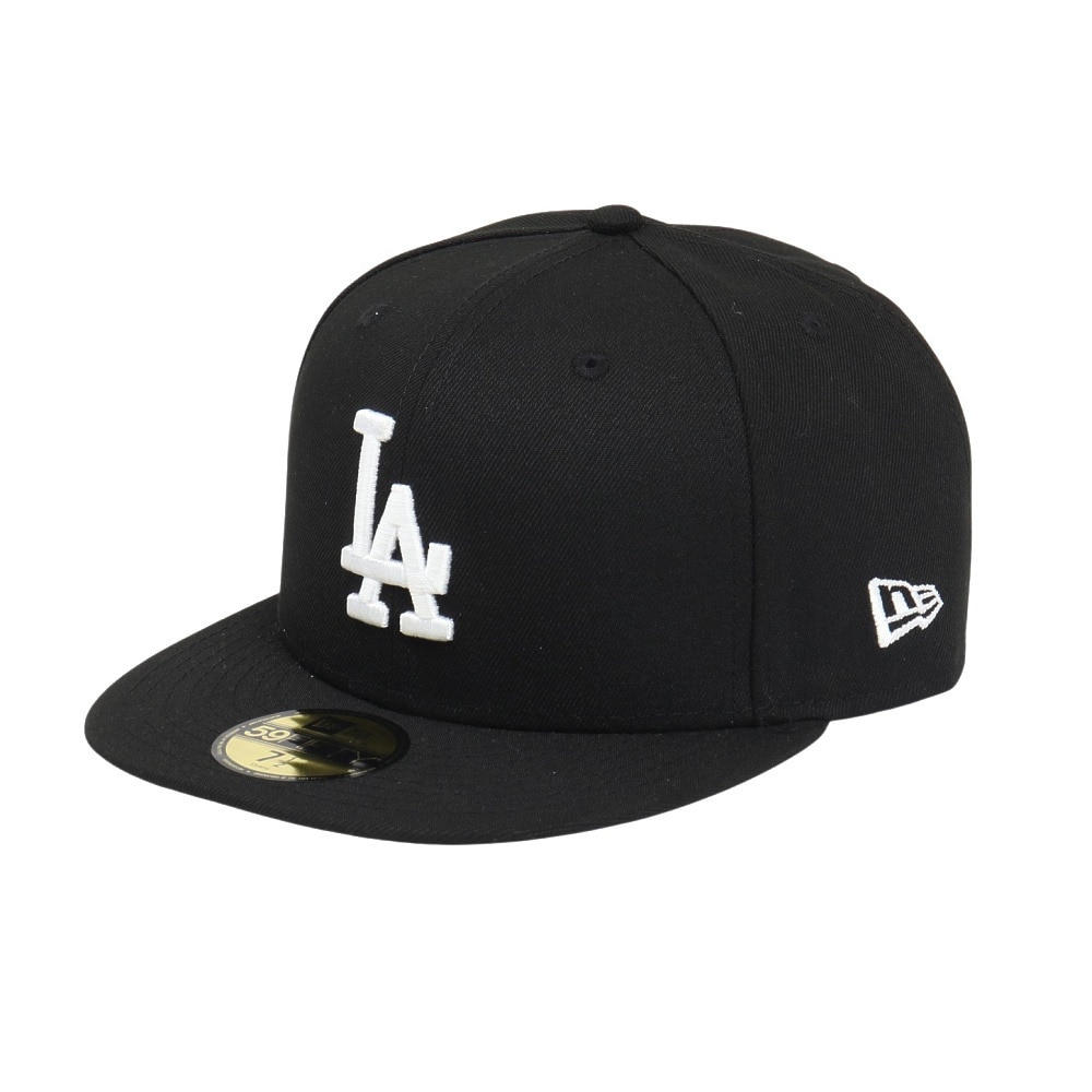 ニューエラ（NEW ERA）（メンズ、レディース）キャップ 59FIFTY ロサンゼルス ドジャース 14525221 帽子 57.7cm-59.6cm 黒