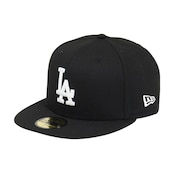 (メンズ、レディース)キャップ 59FIFTY ロサンゼルス ドジャース 14525221 帽子 57.7cm-59.6cm 黒