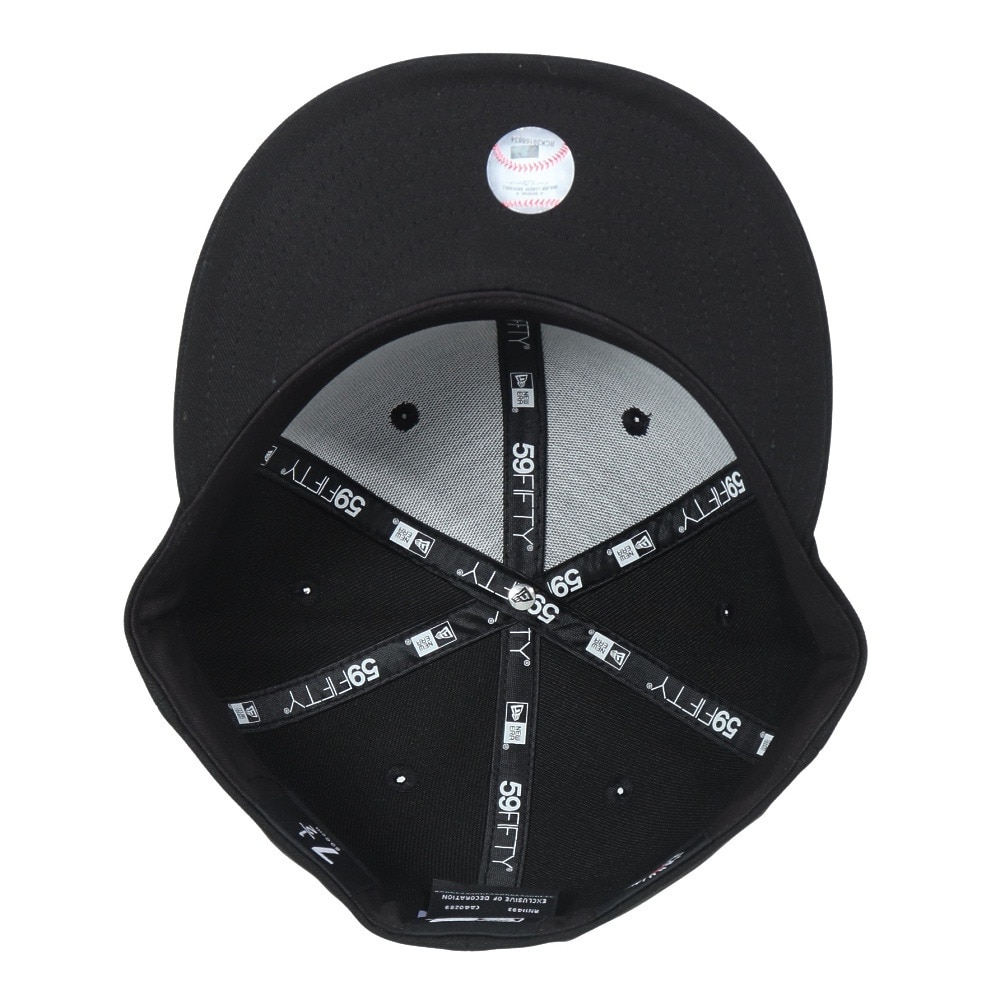 ニューエラ（NEW ERA）（メンズ、レディース）キャップ 59FIFTY ロサンゼルス ドジャース 14525222 帽子 57.7cm-59.6cm 黒