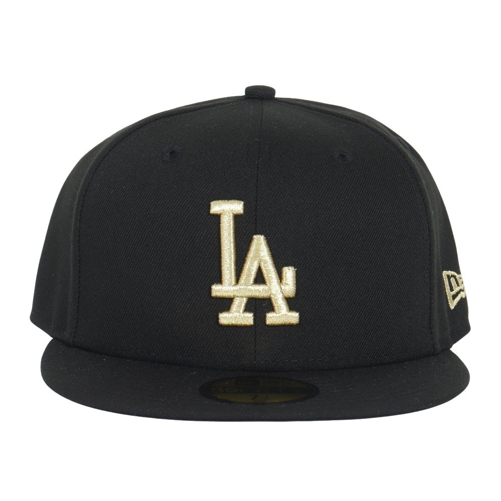 ニューエラ（NEW ERA）（メンズ、レディース）キャップ 59FIFTY ロサンゼルス ドジャース 14525222 帽子 57.7cm-59.6cm 黒