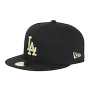 (メンズ、レディース)キャップ 59FIFTY ロサンゼルス ドジャース 14525222 帽子 57.7cm-59.6cm 黒