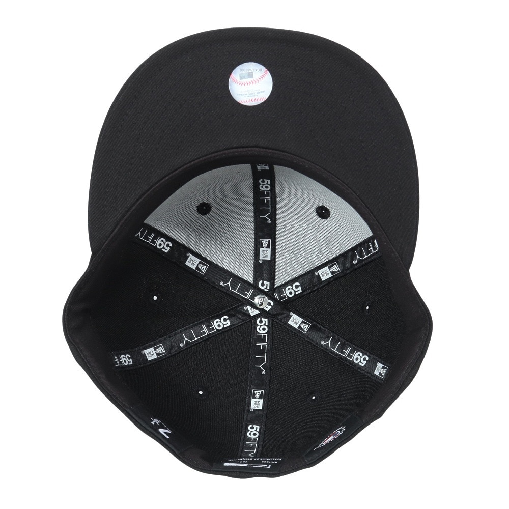 ニューエラ（NEW ERA）（メンズ、レディース）キャップ 59FIFTY ロサンゼルス ドジャース 14525223 帽子 57.7cm-59.6cm 黒