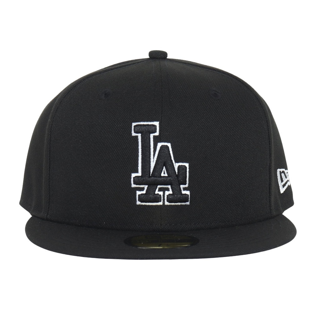 ニューエラ（NEW ERA）（メンズ、レディース）キャップ 59FIFTY ロサンゼルス ドジャース 14525223 帽子 57.7cm-59.6cm 黒