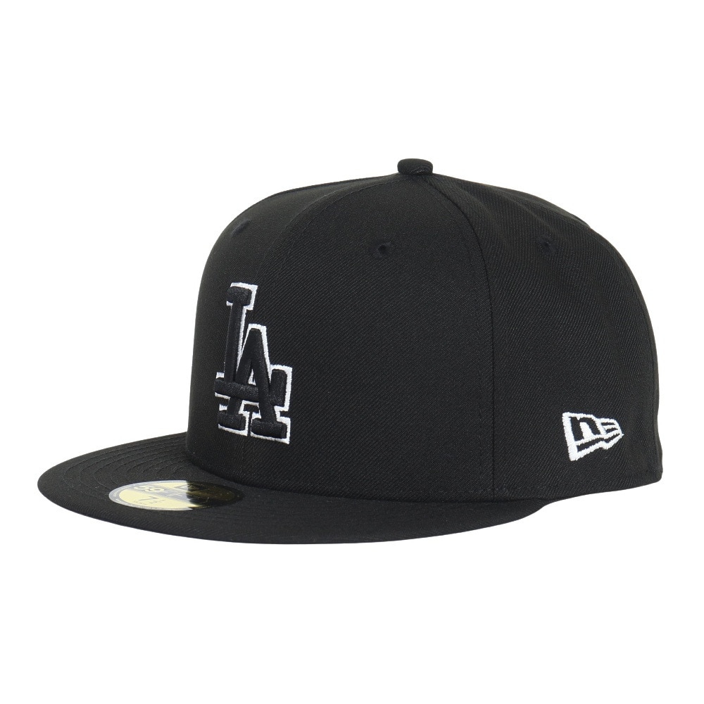 ニューエラ（NEW ERA）（メンズ、レディース）キャップ 59FIFTY ロサンゼルス ドジャース 14525223 帽子 57.7cm-59.6cm 黒