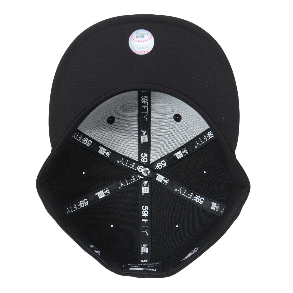 ニューエラ（NEW ERA）（メンズ、レディース）キャップ 59FIFTY ロサンゼルス ドジャース 14525224 帽子 57.7cm-59.6cm 黒