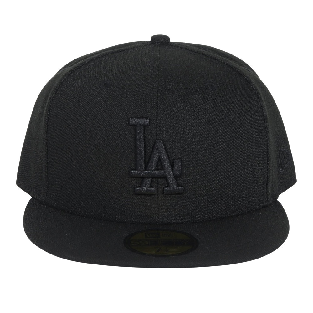 ニューエラ（NEW ERA）（メンズ、レディース）キャップ 59FIFTY ロサンゼルス ドジャース 14525224 帽子 57.7cm-59.6cm 黒