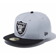 (メンズ)キャップ 59FIFTY ラスベガス・レイダース グレー M-Lサイズ 14525225 スポーツキャップ おしゃれ ファッション 日除け