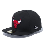 (メンズ、レディース)帽子 キャップ 59FIFTY シカゴ・ブルズ ブラック×チームカラー 14525228 57.7cm-59.6cm 黒