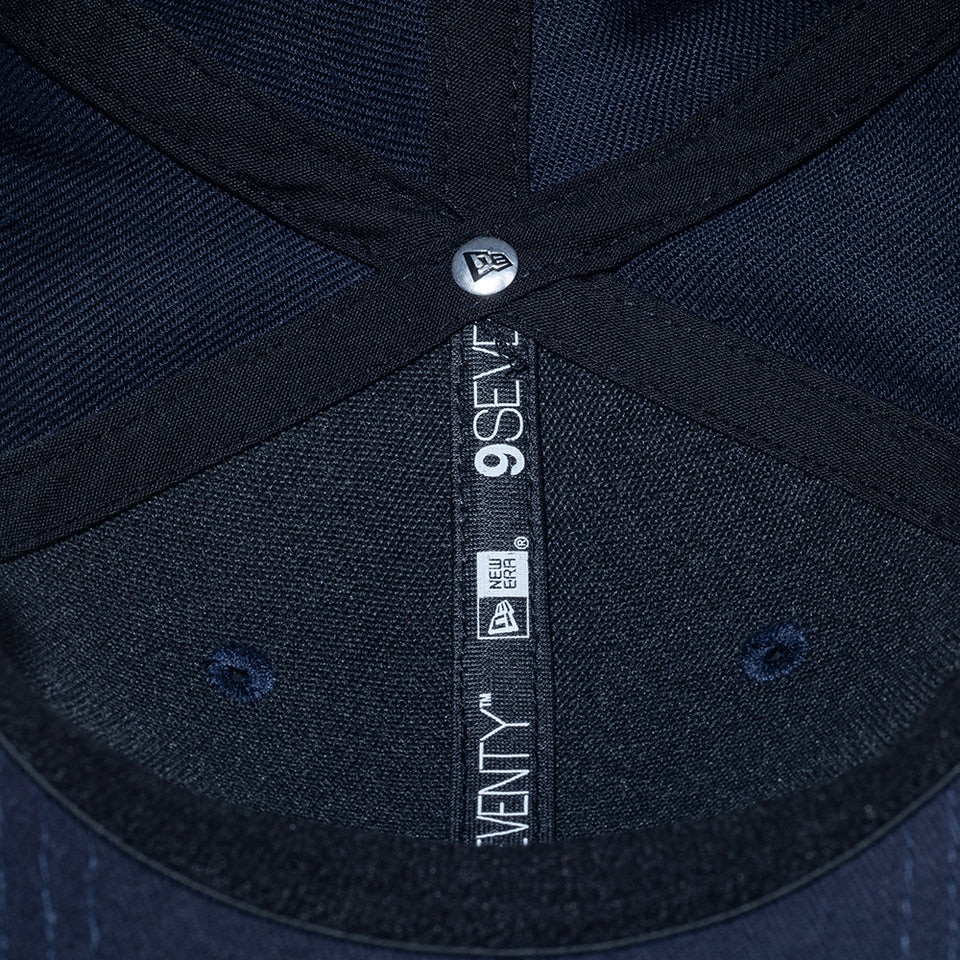 ニューエラ（NEW ERA）（メンズ、レディース）帽子 キャップ 9SEVENTY ストレッチスナップ ニューヨーク・ヤンキース ネイビー×ホワイト Mサイズ 14527230