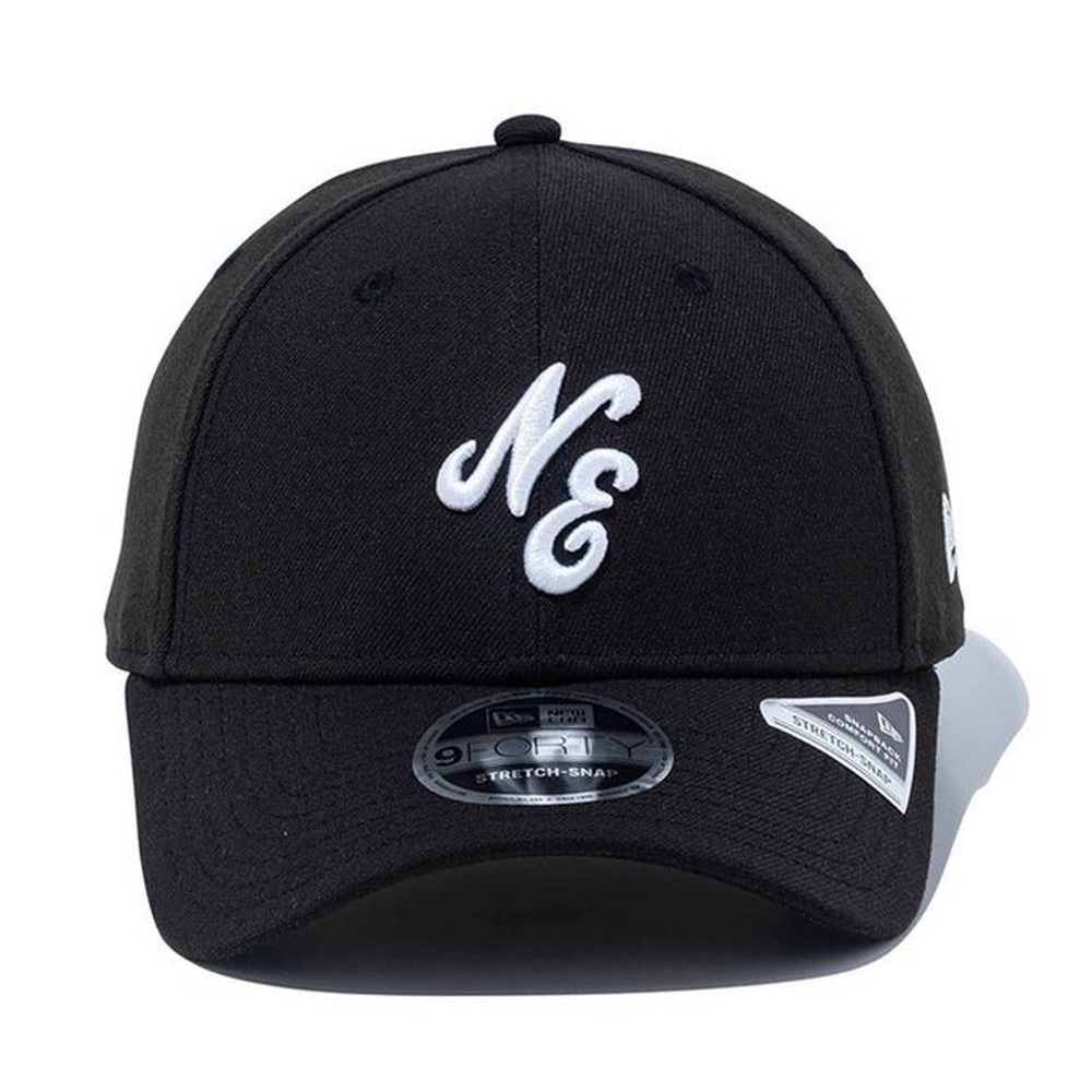 ニューエラ（NEW ERA）（メンズ、レディース）キャップ 9FORTY ストレッチスナップ クラシックロゴ 黒 56-60cm 14527236 スポーツキャップ 帽子
