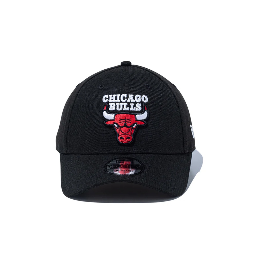 ニューエラ（NEW ERA）（メンズ、レディース）帽子 9FORTY シカゴ・ブルズ チームカラー キャップ 黒 14527267 サイズ調整可 刺繍 日除け 日焼け対策 シンプル