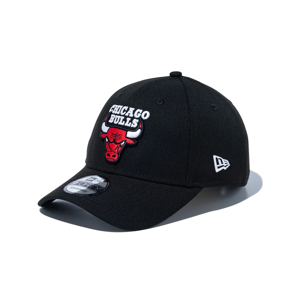 ニューエラ（NEW ERA）（メンズ、レディース）帽子 9FORTY シカゴ・ブルズ チームカラー キャップ 黒 14527267 サイズ調整可 刺繍 日除け 日焼け対策 シンプル