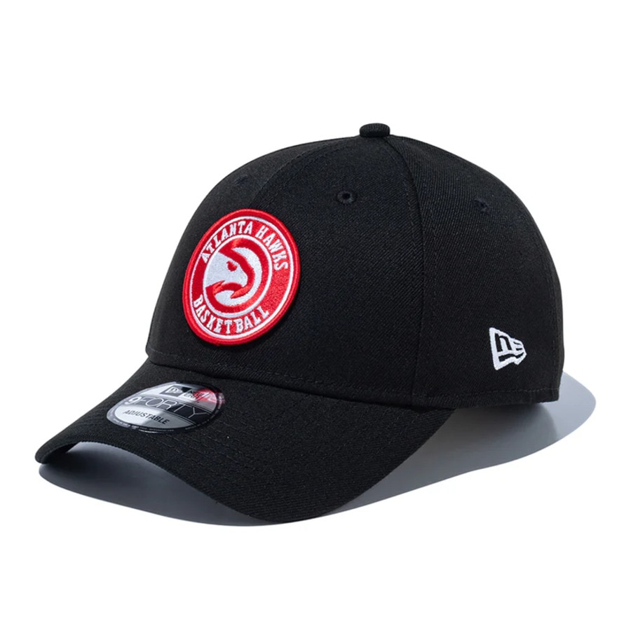 ニューエラ（NEW ERA）（メンズ、レディース）帽子 キャップ 9FORTY アトランタ・ホークス チームカラー 黒 14527271 運動 スポーツ サイズ調整 おしゃれ
