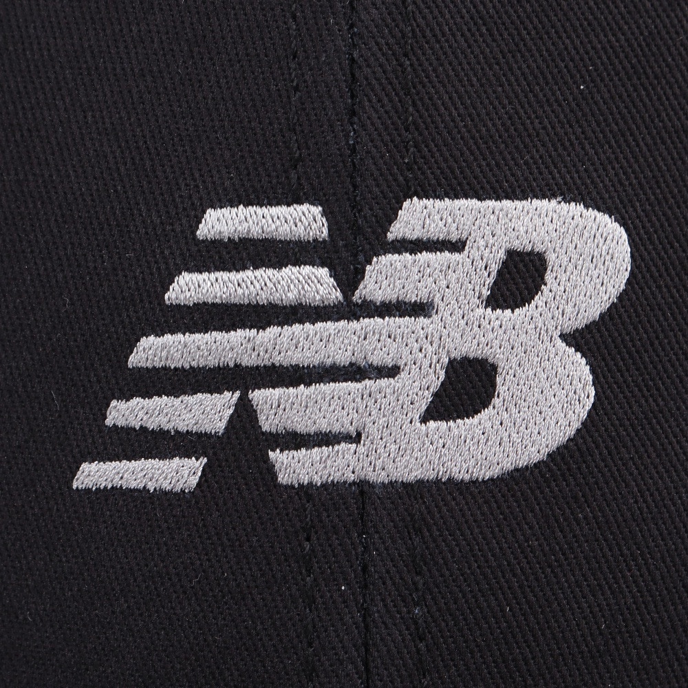 ニューバランス（new balance）（メンズ）帽子 6パネルスタックド ロゴキャップ スナップバック 黒 LAH41013BK ファッション おしゃれ スト系 カジュアル