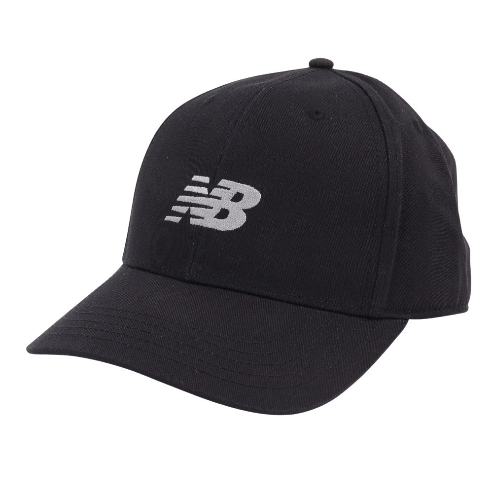 ニューバランス（new balance）（メンズ）帽子 6パネルスタックド ロゴキャップ スナップバック 黒 LAH41013BK ファッション おしゃれ スト系 カジュアル