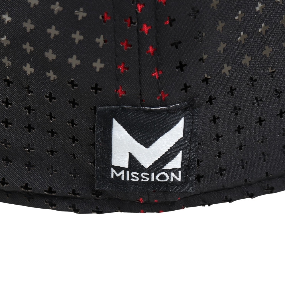 ミッション（MISSION）（メンズ、レディース）キャップ クーリング・フレックス・バーシティ・ハット ブラック 111278MIS