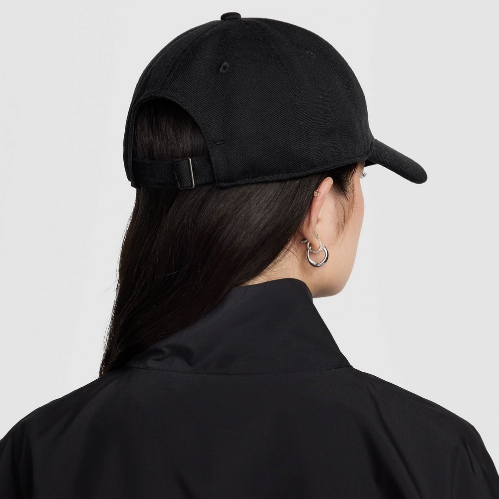 ナイキ（NIKE）（メンズ、レディース）スポーツキャップ クラブ キャップ 黒 S-Lサイズ(52-63cm) FZ5698-010 帽子 