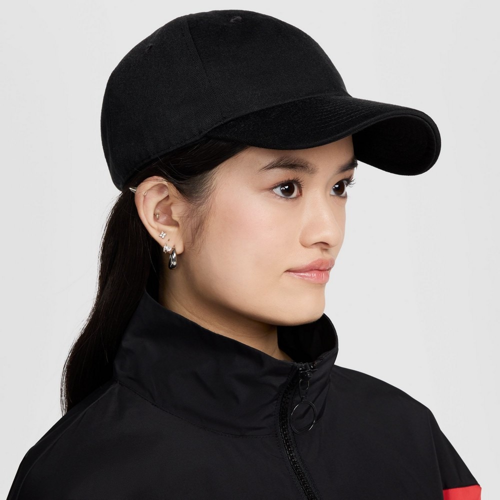 ナイキ（NIKE）（メンズ、レディース）スポーツキャップ クラブ キャップ 黒 S-Lサイズ(52-63cm) FZ5698-010 帽子 