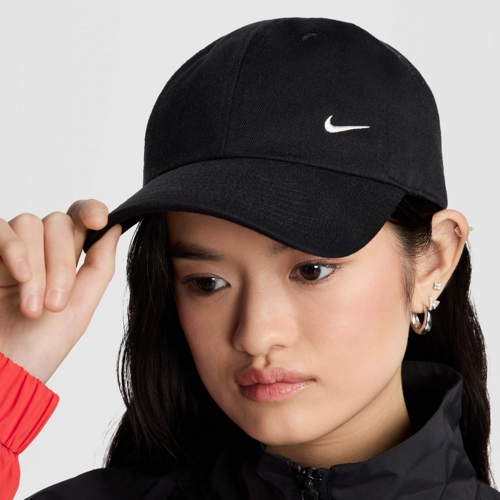 ナイキ（NIKE）（メンズ、レディース）スポーツキャップ クラブ キャップ 黒 S-Lサイズ(52-63cm) FZ5698-010 帽子 