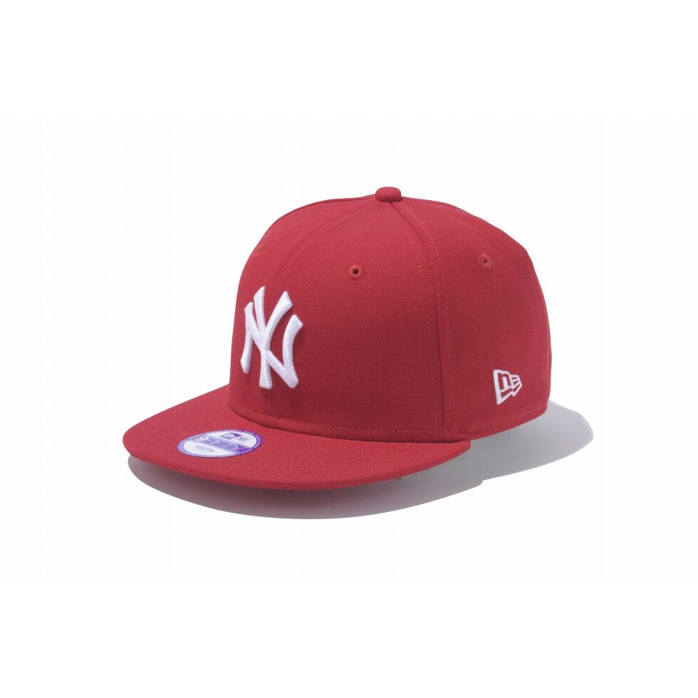  Kid's 9FIFTY ニューヨーク・ヤンキース スカーレット×ホワイト 11308482