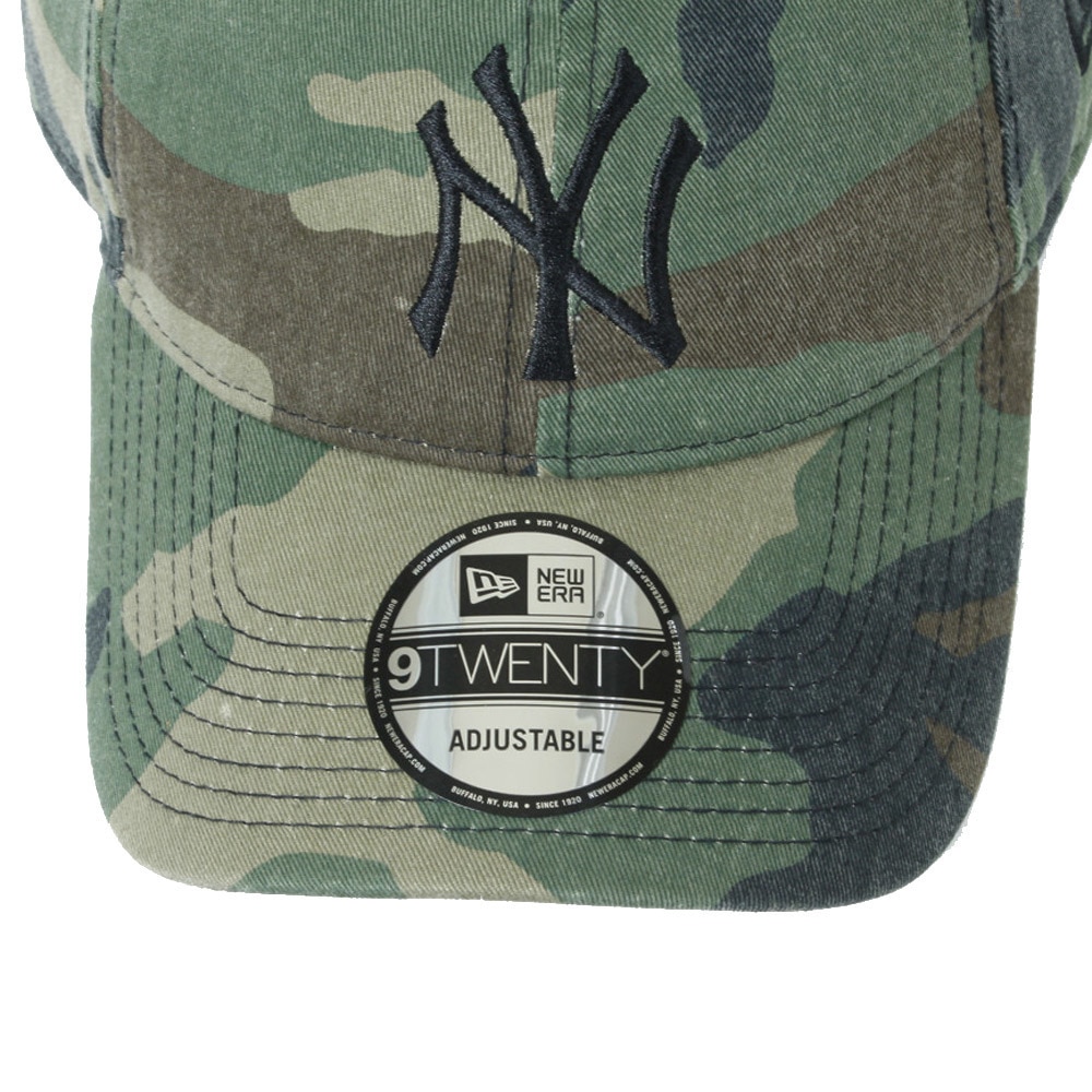 ニューエラ（NEW ERA）（メンズ）9TWENTY Cloth Strap ウォッシュドコットン ニューヨーク・ヤンキース ウッドランドカモ×ブラック 11308519