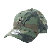 ニューエラ(NEW ERA)(メンズ)9TWENTY Cloth Strap ウォッシュドコットン ニューヨーク・ヤンキース ウッドランドカモ×ブラック 11308519