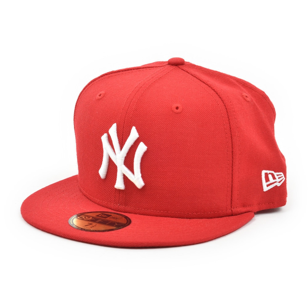 59FIFTY MLB ニューヨーク・ヤンキース スカーレット×ホワイト 11308546画像