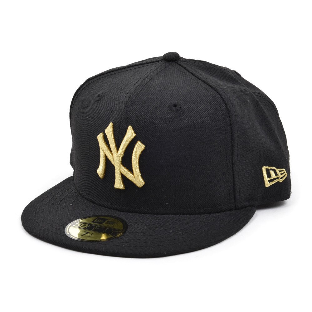 MLB カスタム 59FIFTY ニューヨーク・ヤンキース キャップ BLK MGLD 11308572の画像