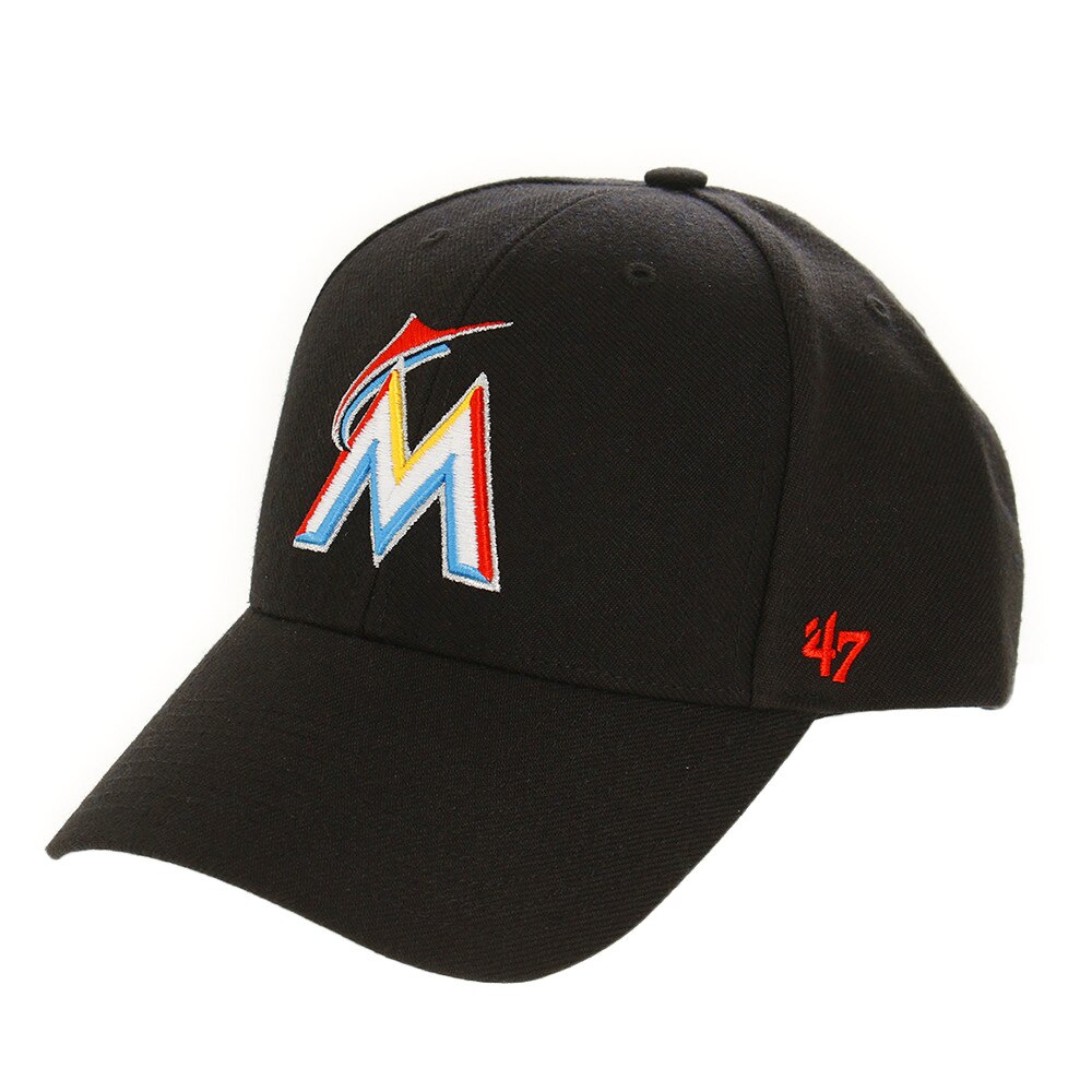 フォーティーセブン ブランド（47 Brand）（メンズ）MLB マイアミ・マーリンズ キャップ B-MVP28WBV-BKA