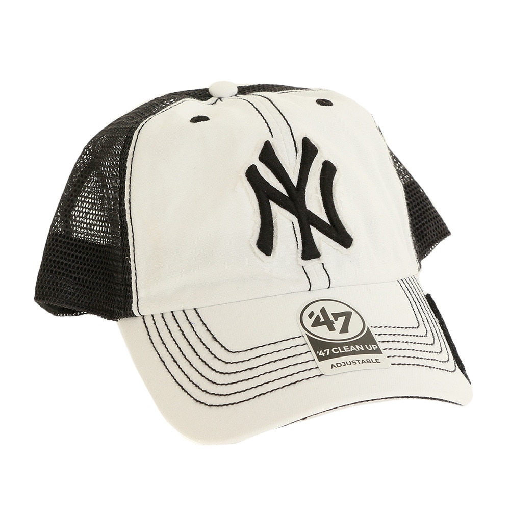 フォーティーセブン ブランド（47 Brand）（メンズ）帽子 メンズ メッシュキャップ MLB ニューヨーク ヤンキース キャップ B-HOOCH17GWP-WHC 日よけ