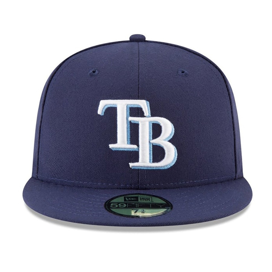 ニューエラ（NEW ERA）（メンズ、レディース）キャップ 59FIFTY MLBオンフィールド タンパベイ・レイズ ゲーム 11449336 吸汗速乾 大きいサイズ