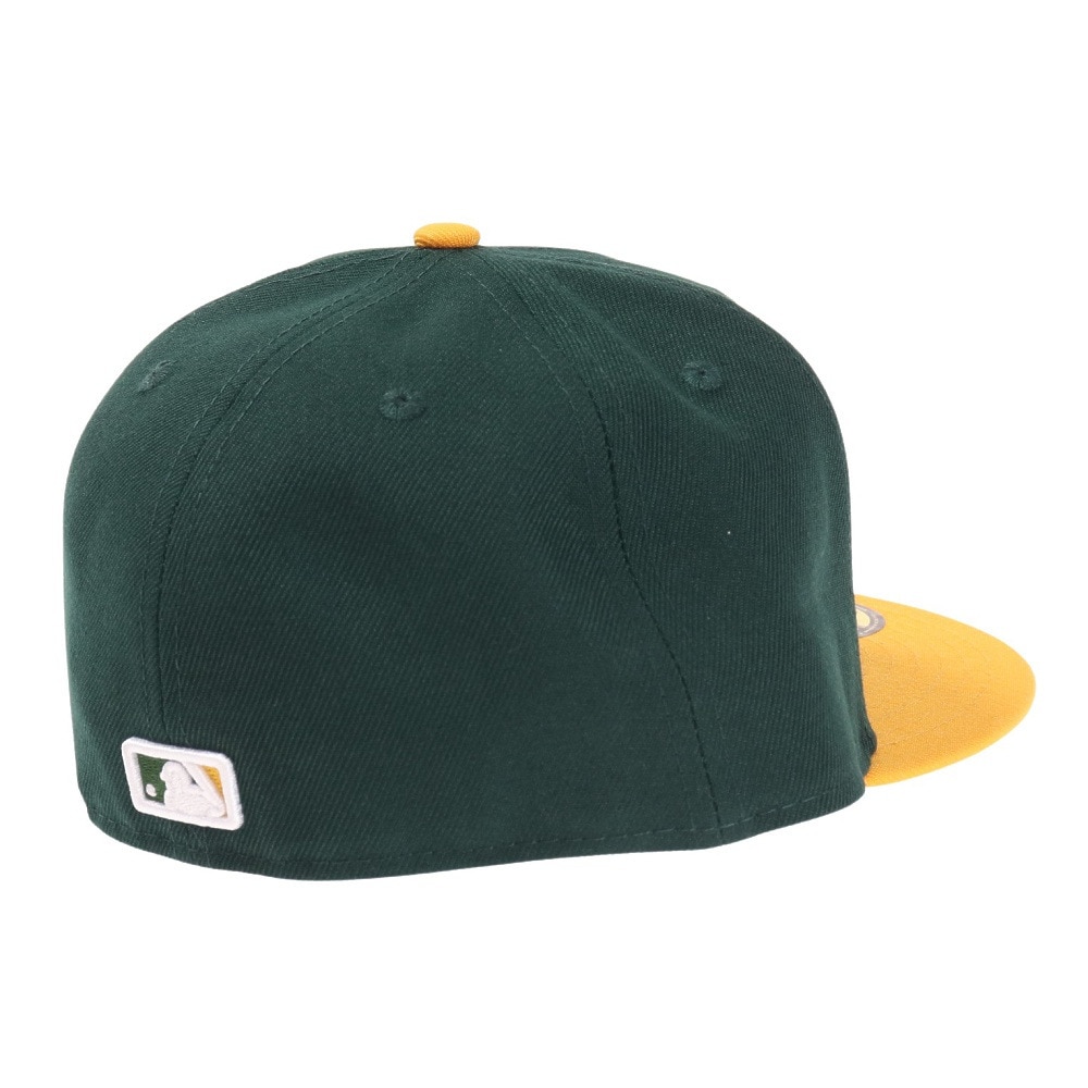 ニューエラ（NEW ERA）（メンズ）帽子 キャップ 59FIFTY MLB オンフィールド オークランド・アスレチックス ホーム 11449354 吸汗速乾 大きいサイズ