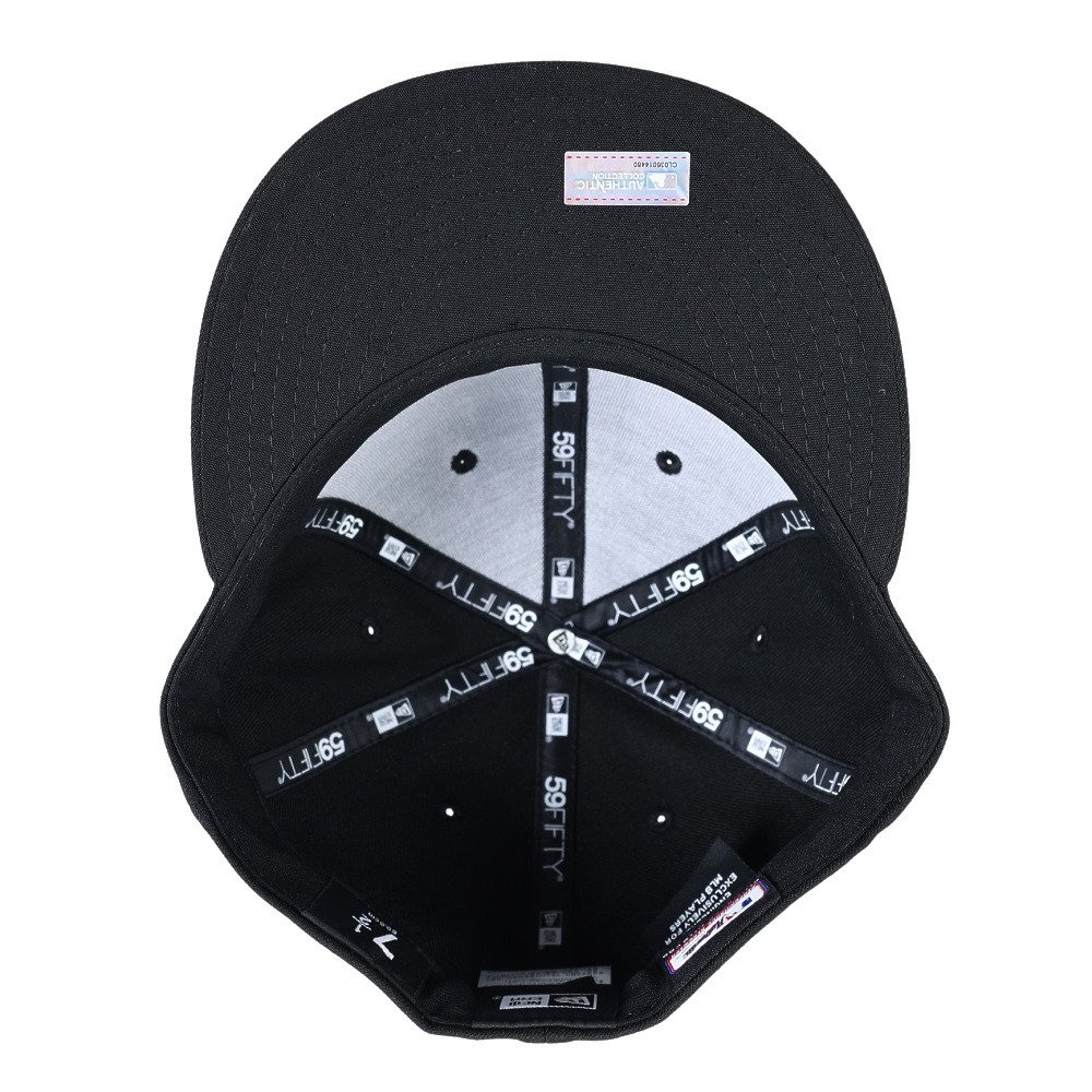 ニューエラ（NEW ERA）（メンズ）帽子 キャップ 59FIFTY MLB オンフィールド シカゴ・ホワイトソックス ゲーム 黒 11449386 日よけ 吸汗速乾