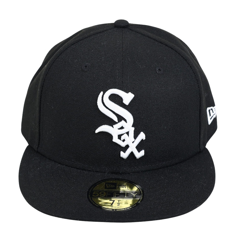 ニューエラ（NEW ERA）（メンズ）帽子 キャップ 59FIFTY MLBオンフィールド シカゴ・ホワイトソックス ゲーム 黒 11449386 日よけ