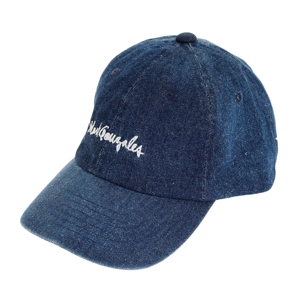  デニムサインロゴ 刺繍 キャップ ホワイト 2G9-4387 C71 INDIGO