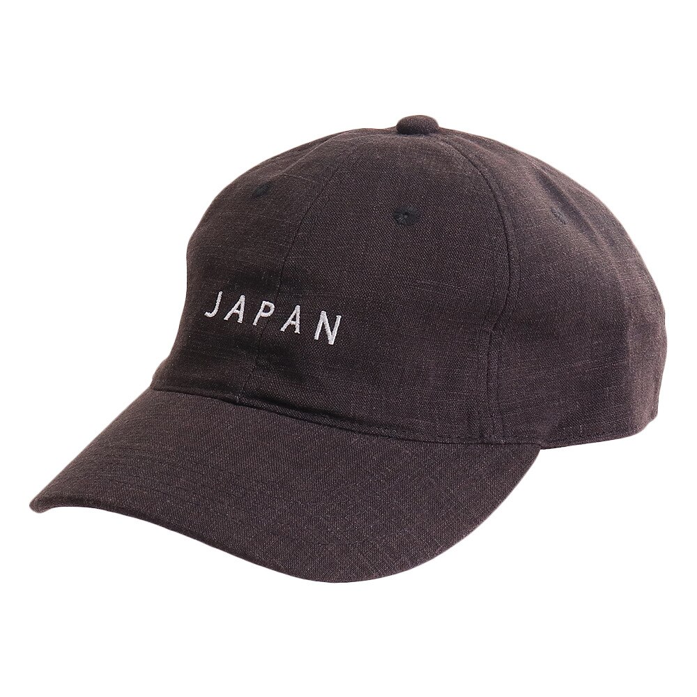 リネン刺繍 キャップ JAPAN 897PA9ST1659 BLK